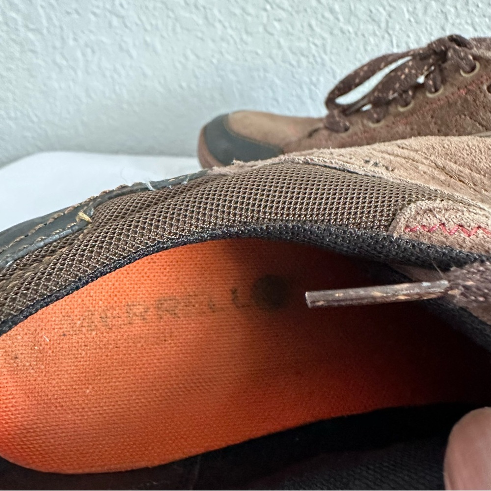 Merrell Espresso Suede Trail Shoes Women’s 8 Brown Lace-Up Hiking Sneakers - Picture 8 of 13